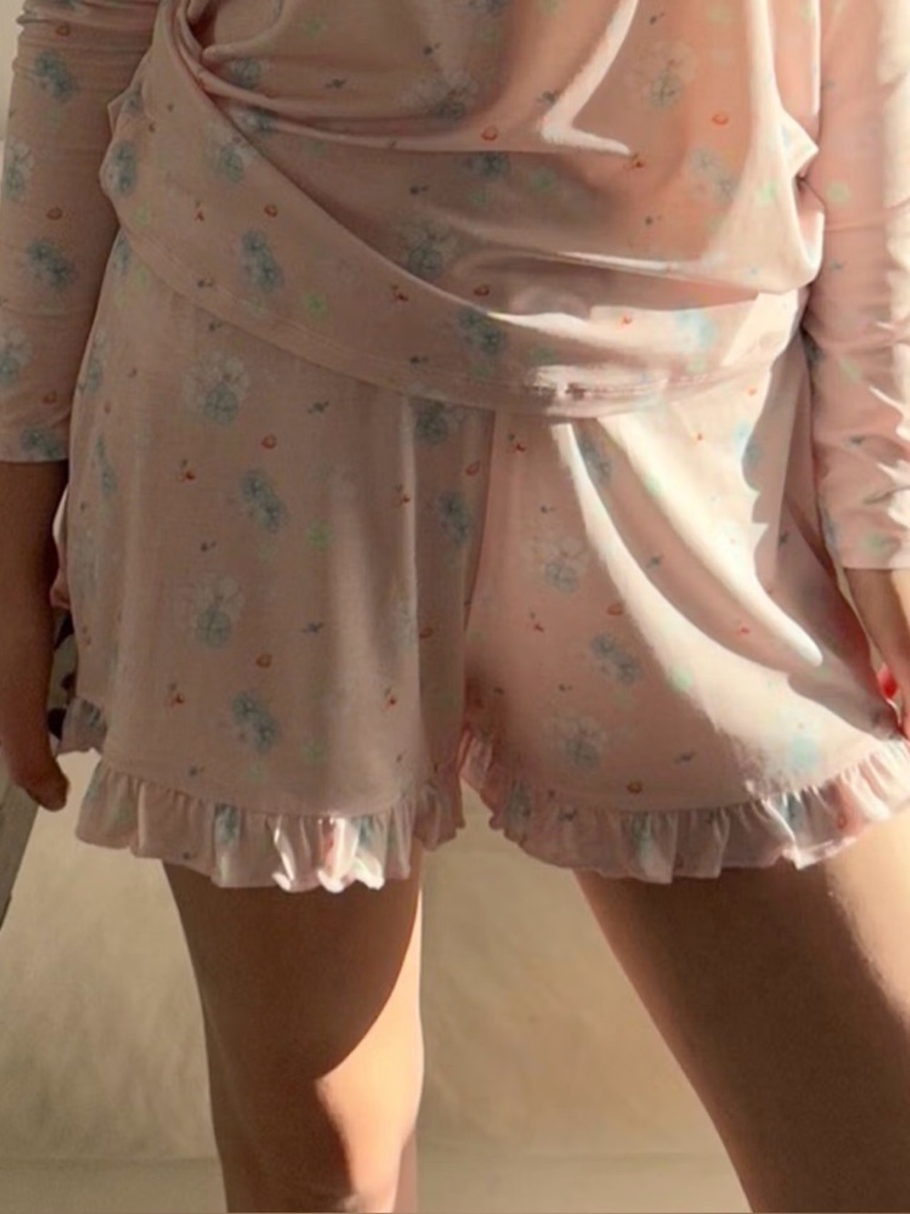 Worn Once - Djerf Avenue Go Slow Ruffle Shorts